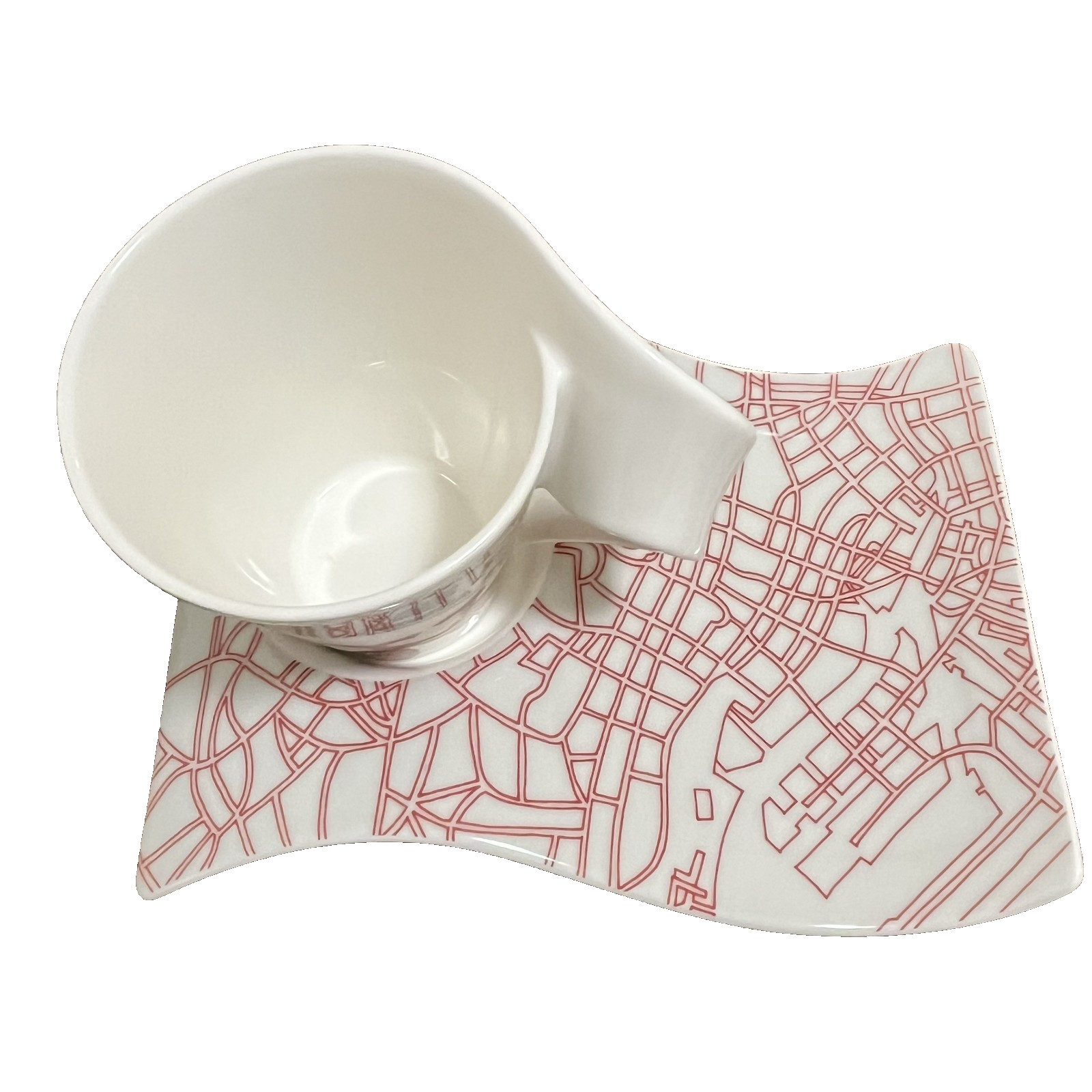 Villeroy & Boch Mug Plate Set New Wave Tokyo Deadstock Not Used