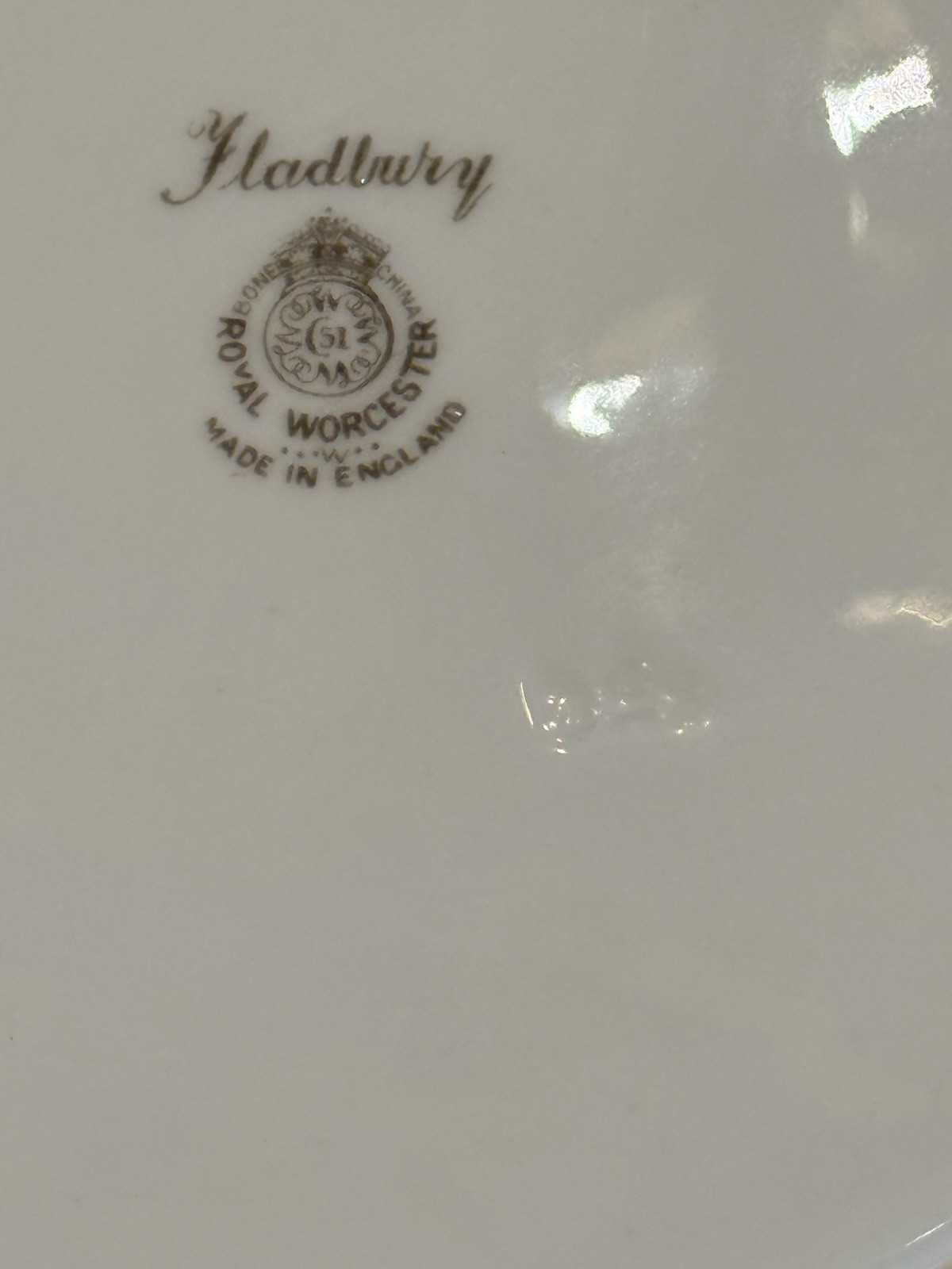 Pristine 1953 Royal Worcester 10.5″ Cabinet Plate Fladbury Signed J Smith Mint