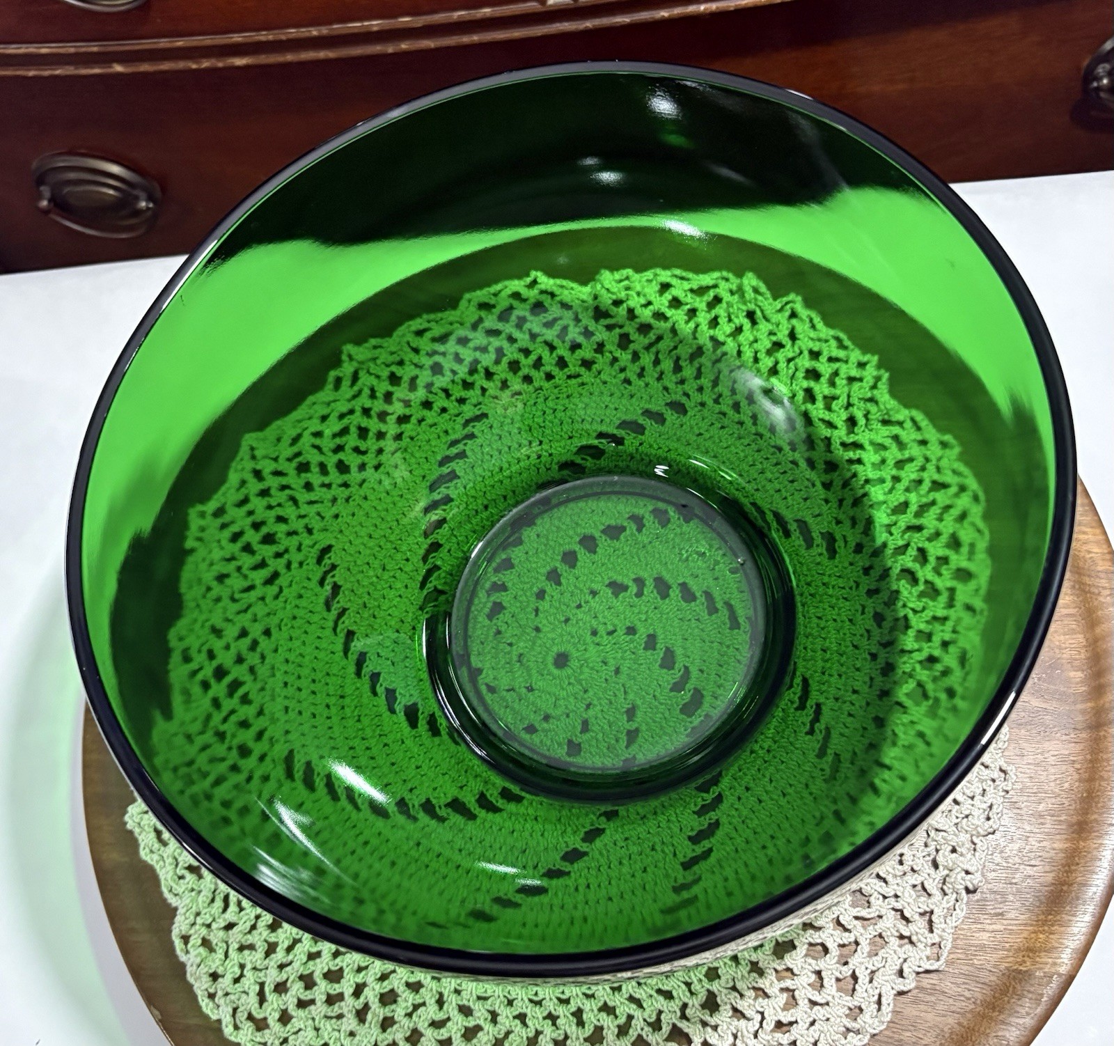 Vintage Anchor Hocking Punch Bowl