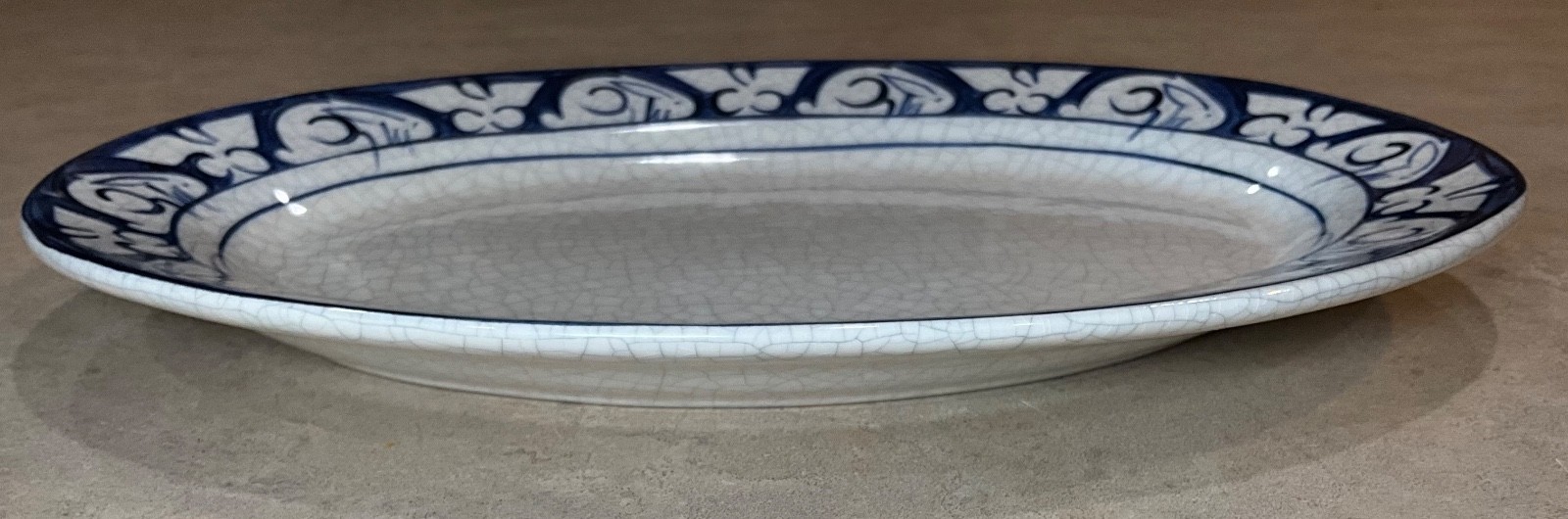 Vtg 1994 Potting Shed Dedham Rabbit Signed Oval Plate Platter 11.5”