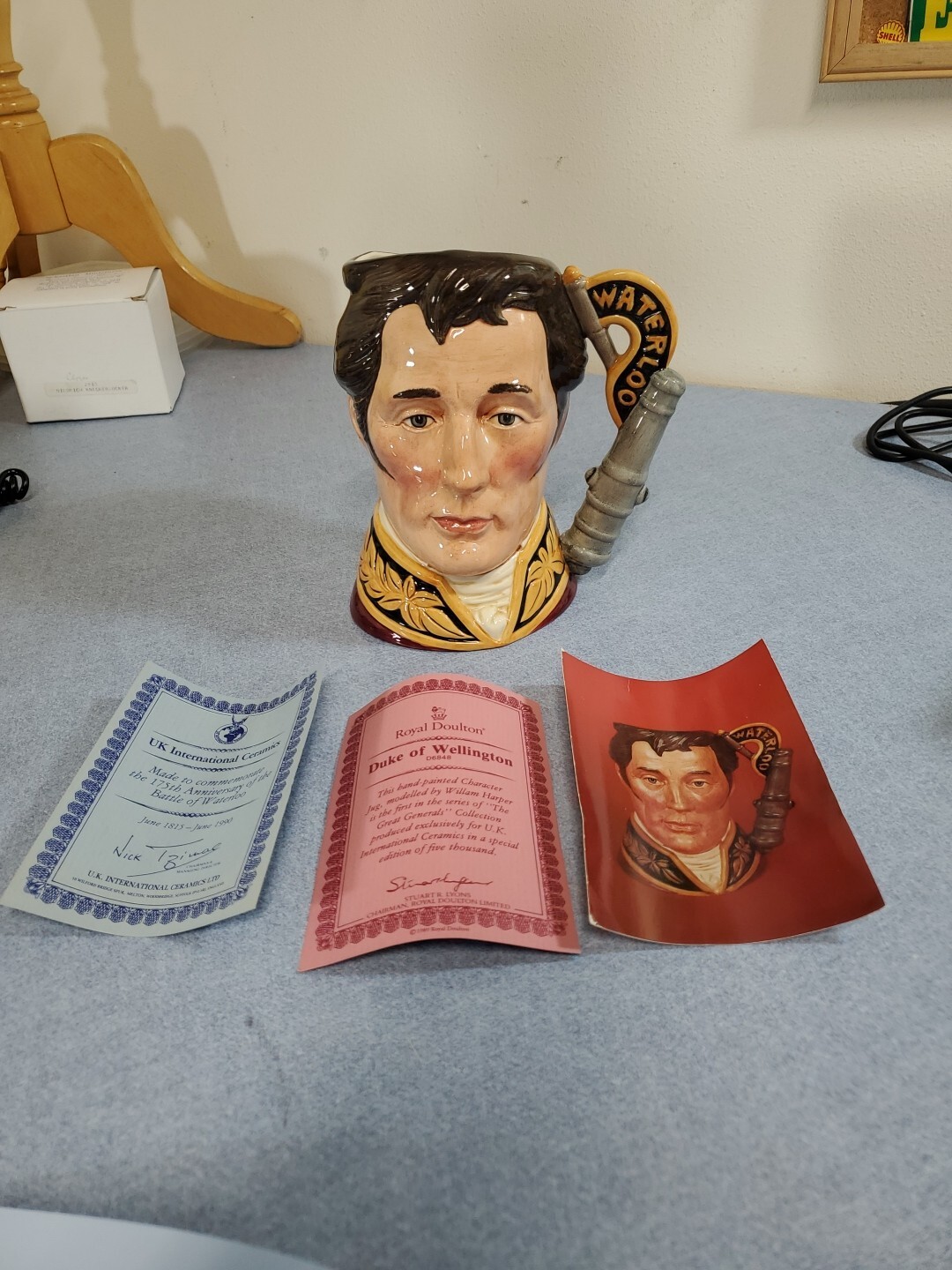 Royal Doulton Duke Of Wellington D6848 Character Jug Special Ed. Of 5,000 7.25″