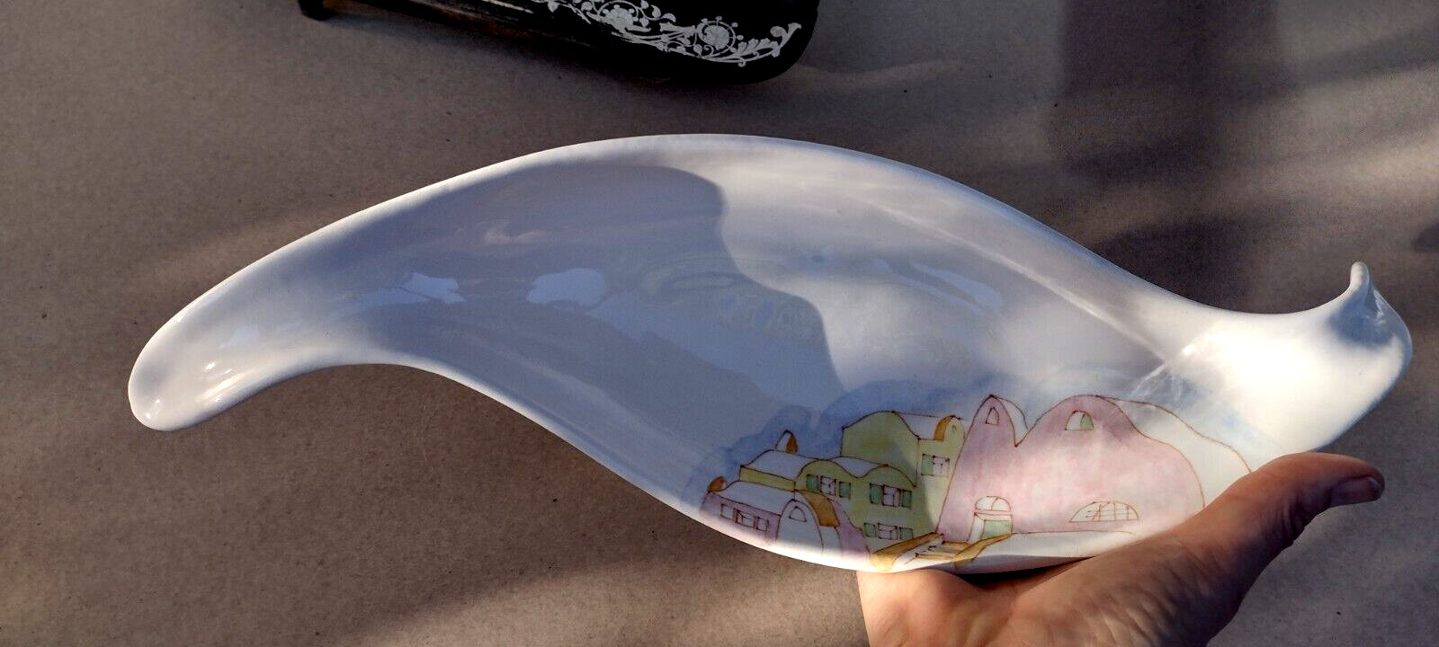 Ernestine Salerno, ITALY free form serving bowl / dish 1954