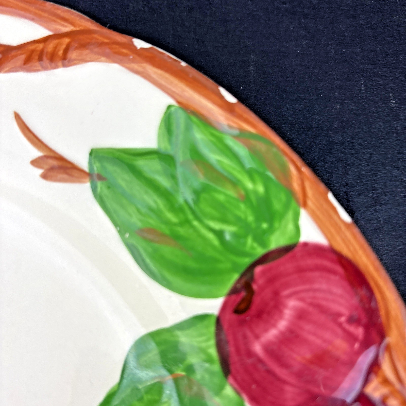 Set of 2 Franciscan Apple Dinner Plates 10 1/2″ Vintage 1963-64 FREE Shipping
