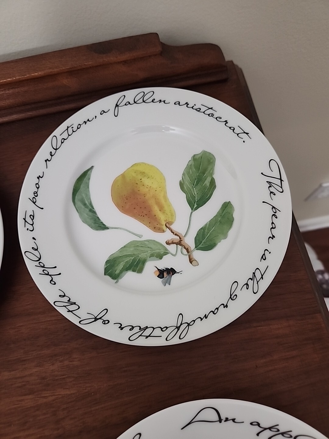 WIlliams-Sonoma Orchard Suite Japan 7 7/8″ Accent Salad Plate Set Of 4 Fruit