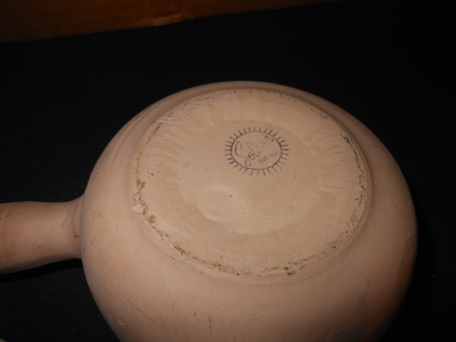 La Solana Clay Pottery Company Individual Serving Casserole Covered Bowl Vintage