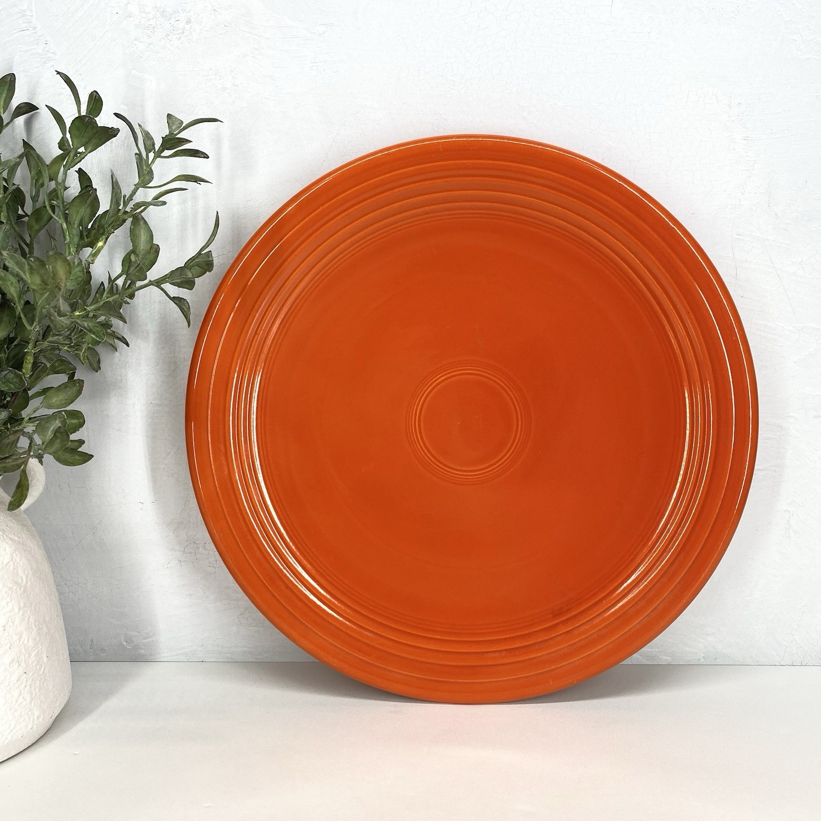 Homer Laughlin Fiestaware Original Red (Orange) 12 Inch Chop Plate