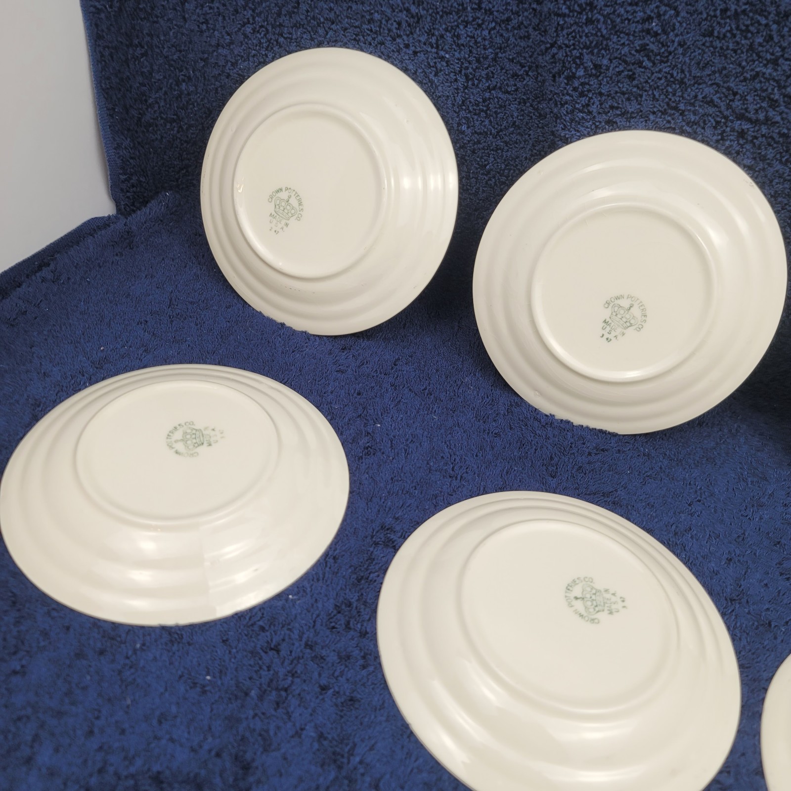 12 Crown Potteries Bread Plates 2 47 Gilt 5 ⁷/⁸” China Victorian DISPLAY ONLY