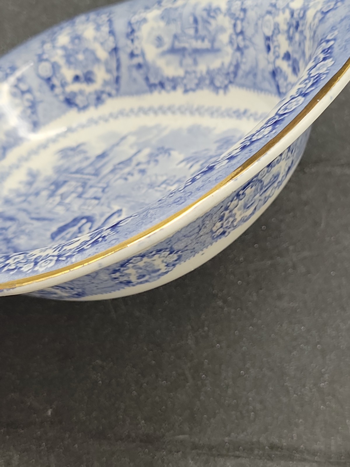 Antique Ridgways England Oriental Transferware Open Vegetable Dish 8.5″ x 6.75″