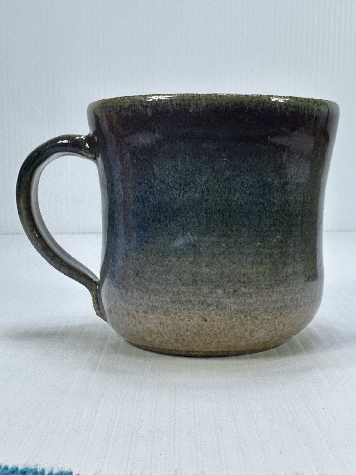Studio Art Pottery Mug Cup Signed Chattly RI Handmade Hand Thrown