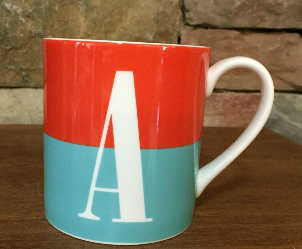 Kate Spade~New York~Lenox~3½” Mug~What’s in a Name~Initial A