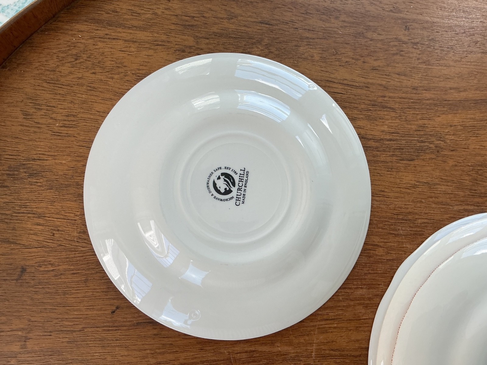Vintage Mismatched China Salad Dessert Plates ~ Set of 4 ~ Pink/Red Transferware