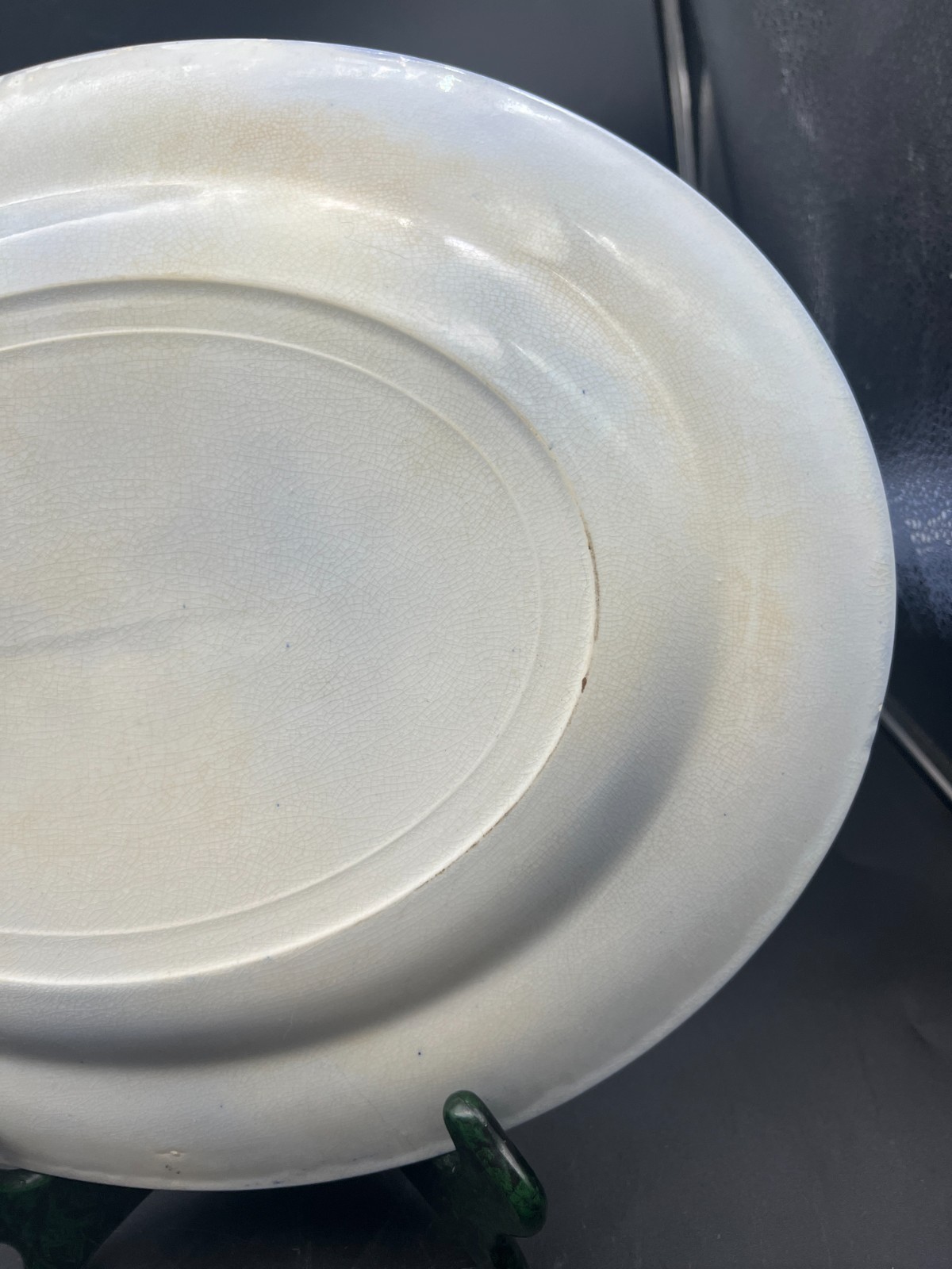 Flow Blue Nankin Oval Platter 15 7/8″ Pearl Pottery-1900’s