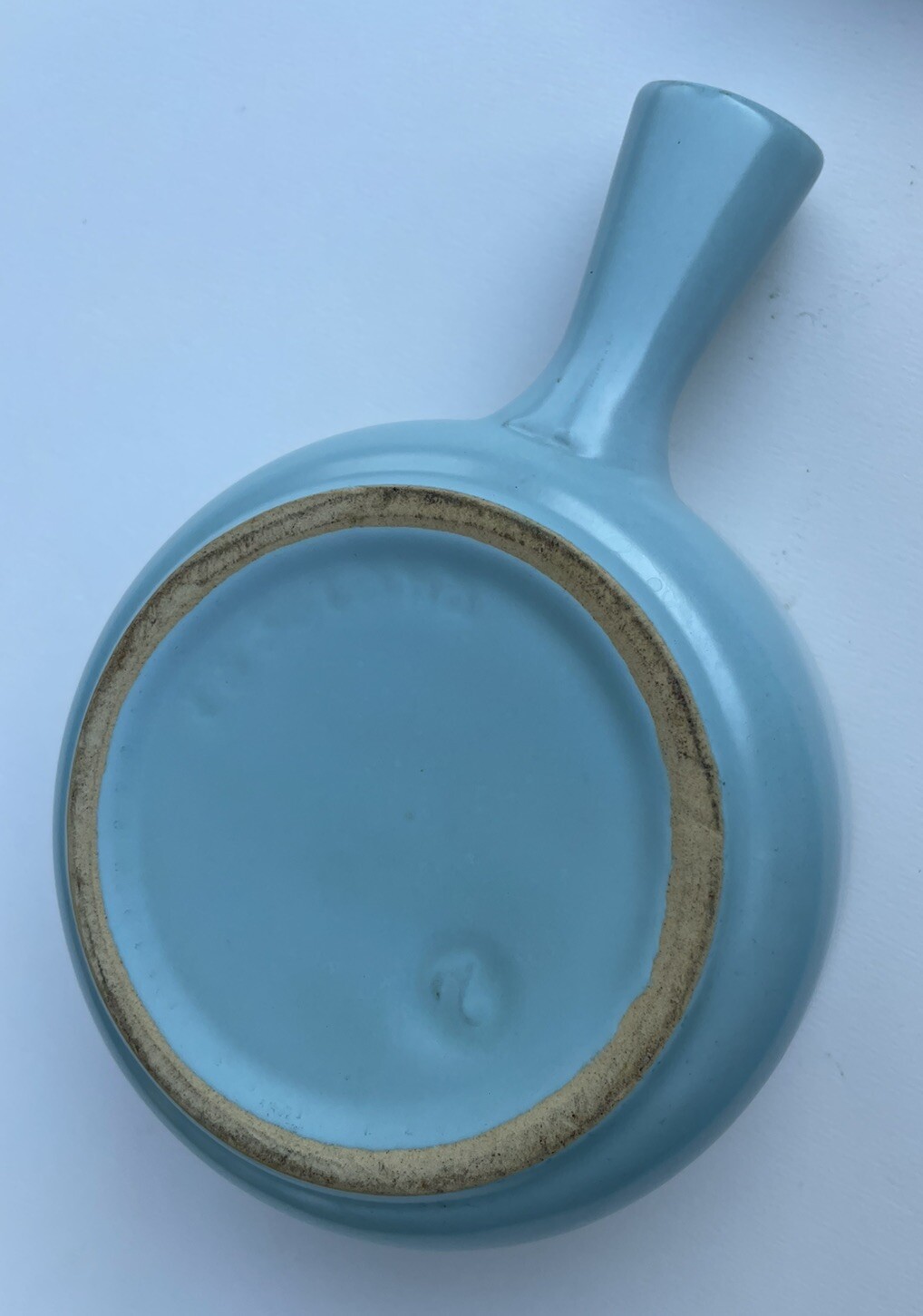 1 La Solana Pottery Aqua Blue w Handle & Lid Dip Chili Soup Bowl Baking Dish