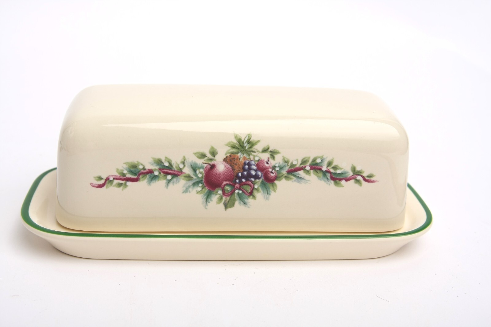 Vintage Pfaltzgraff HOLLY JOY Butter Dish 1/4 LB – 1994-1997 – Retired