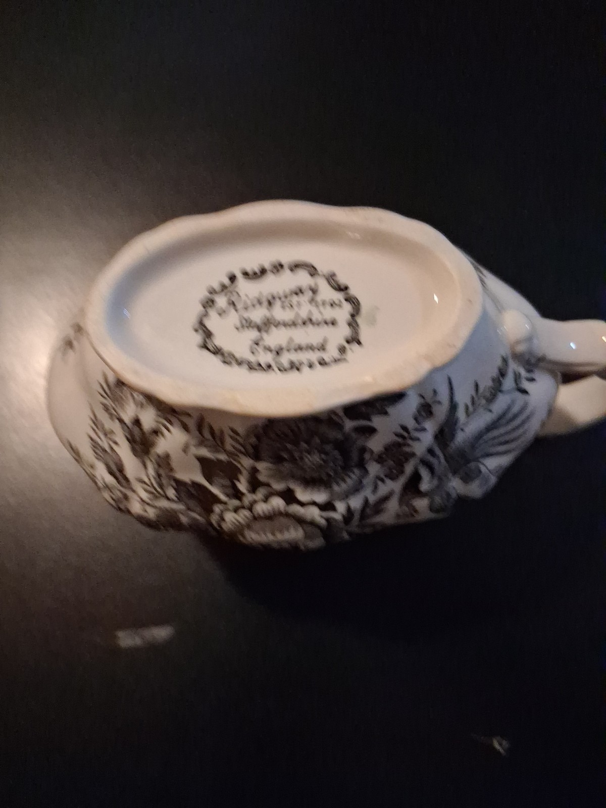 Vintage Ridgeway Windsor Pattern Gravy Boat And Underplate Set
