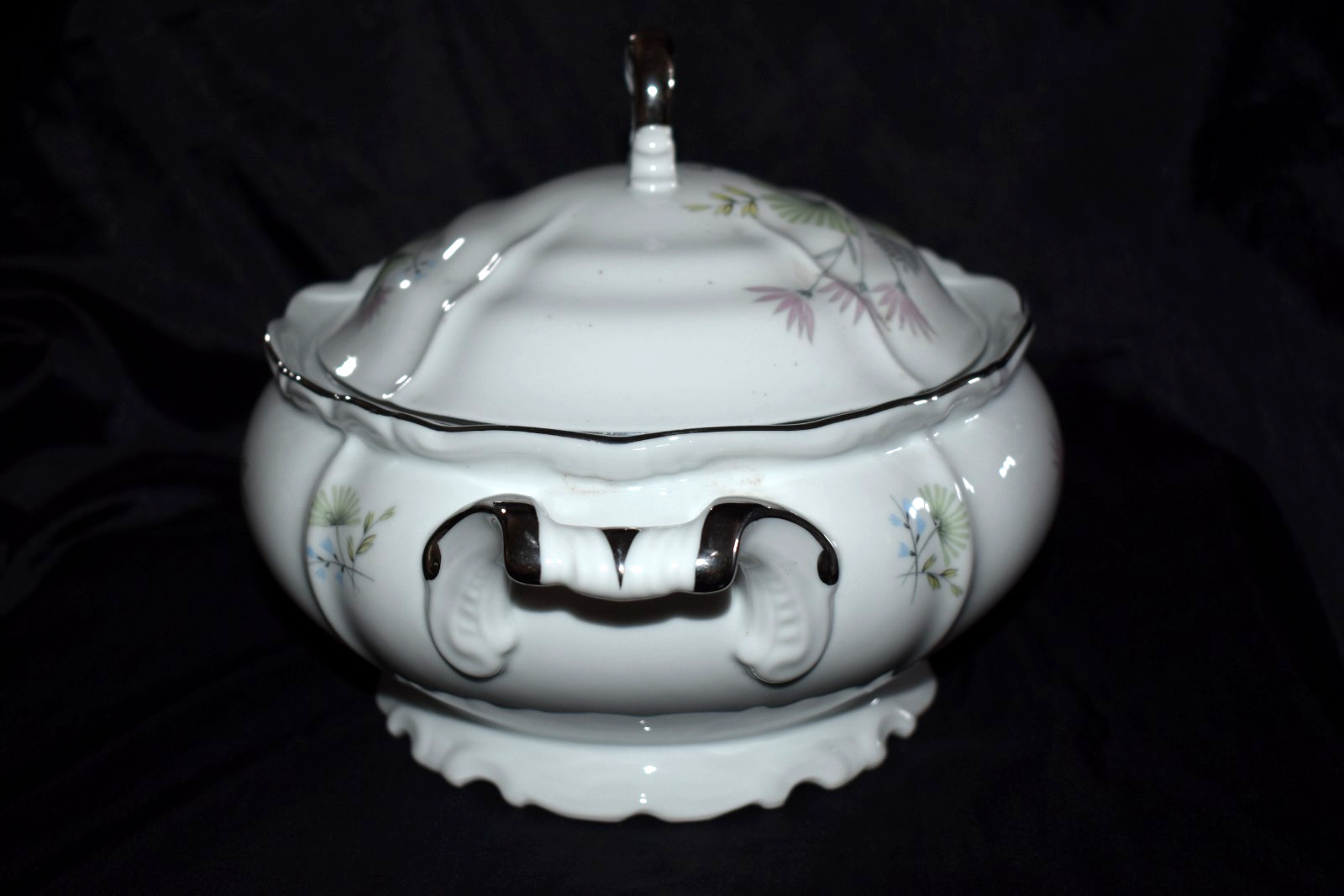 Vintage EDELSTEIN Maria Theresa Bavaria Germany Tureen Covered Bowl 1962 3