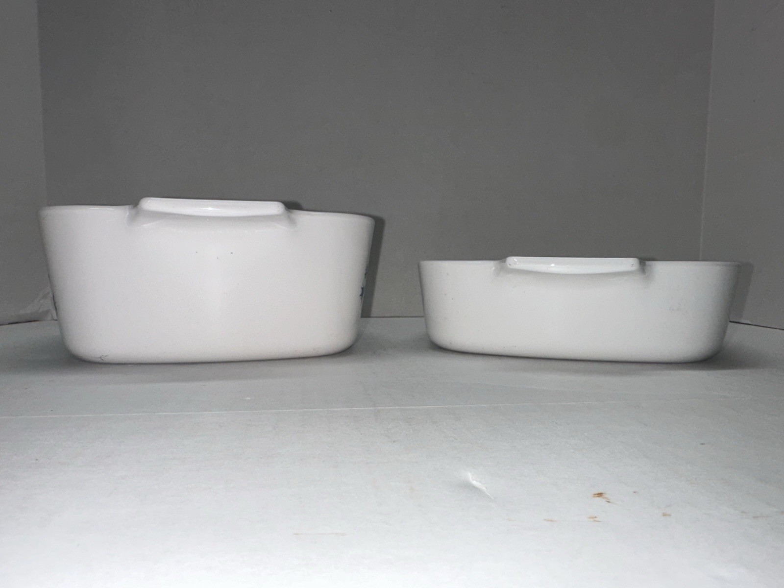 Corning Ware Blue Dusk & Plain Set of 2 Casserole Baking Dishes 1.5 & 1L No lids