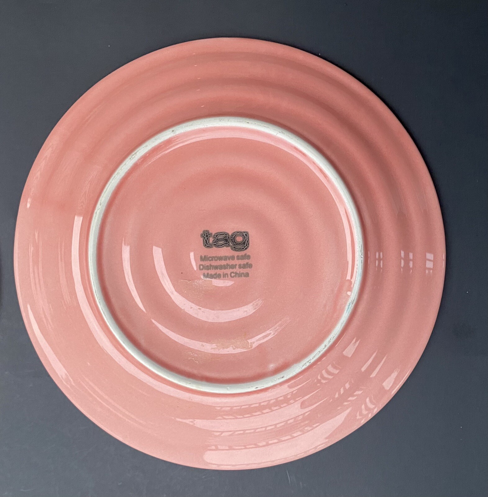 4 Pink Easter Bunny Rabbit Dinner Plates Set ~8.75″ D Tag Brand Tablescapes