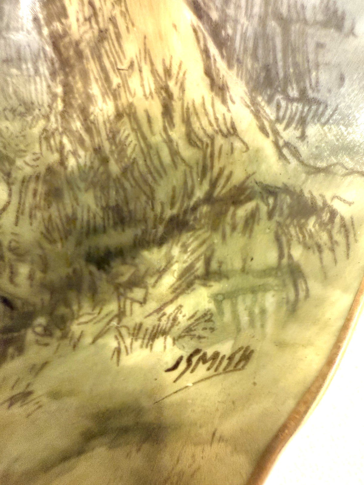 Pristine 1952 Royal Worcester Tewkesbury Plate Signed J. Smith 10.5″