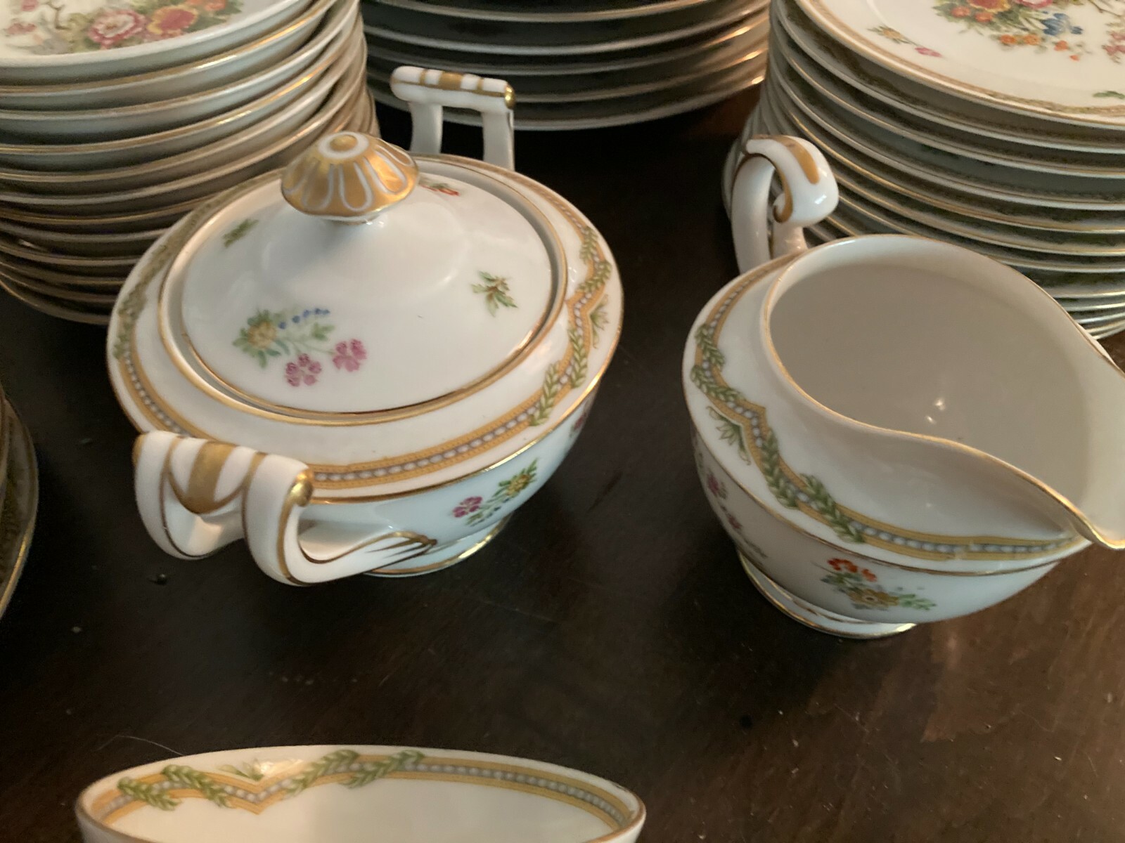 VTG!! Fuji China “Fleurette” (Set of 70) Made in Occupied Japan Gorgeous Set