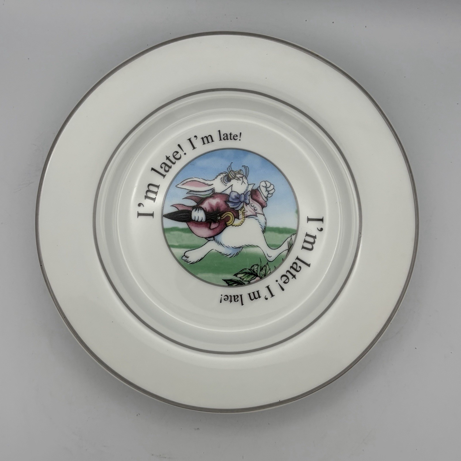 Paul Cardew Alice in Wonderland Cafe 2 Dinner 4 Salad Plate 2 Wide Rim Bowl 2010