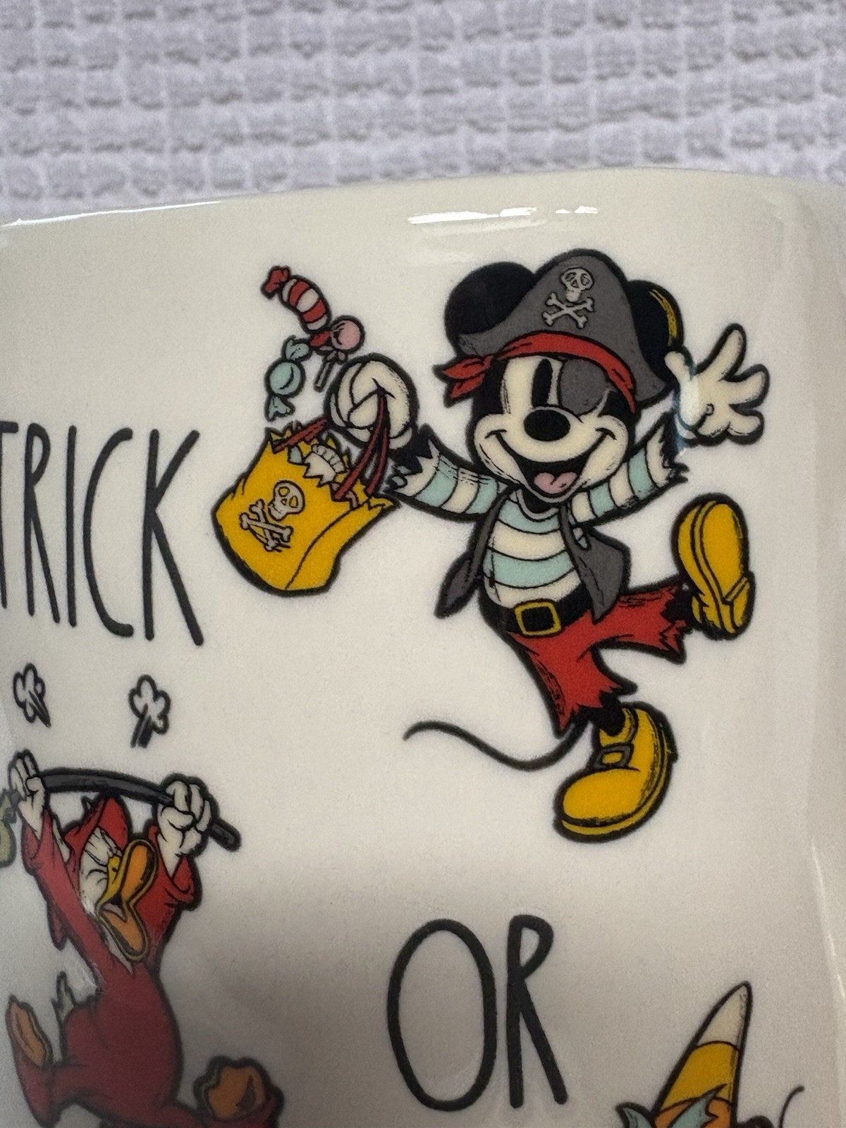 Rae Dunn Disney Mickey & Friends Trick or Treat Halloween Mug New 2026