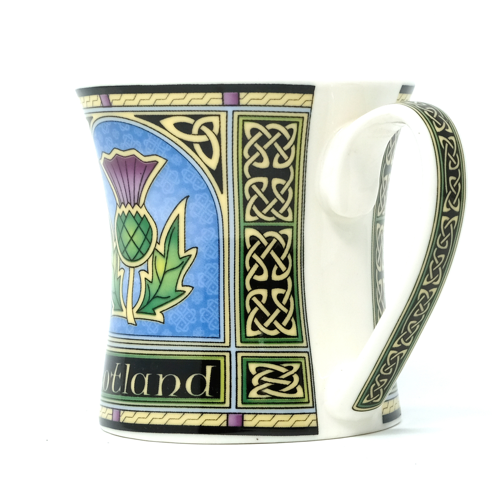 Royal Tara Scottish Thistle Window Mug New Bone China Scotland Tea Cup 11 oz