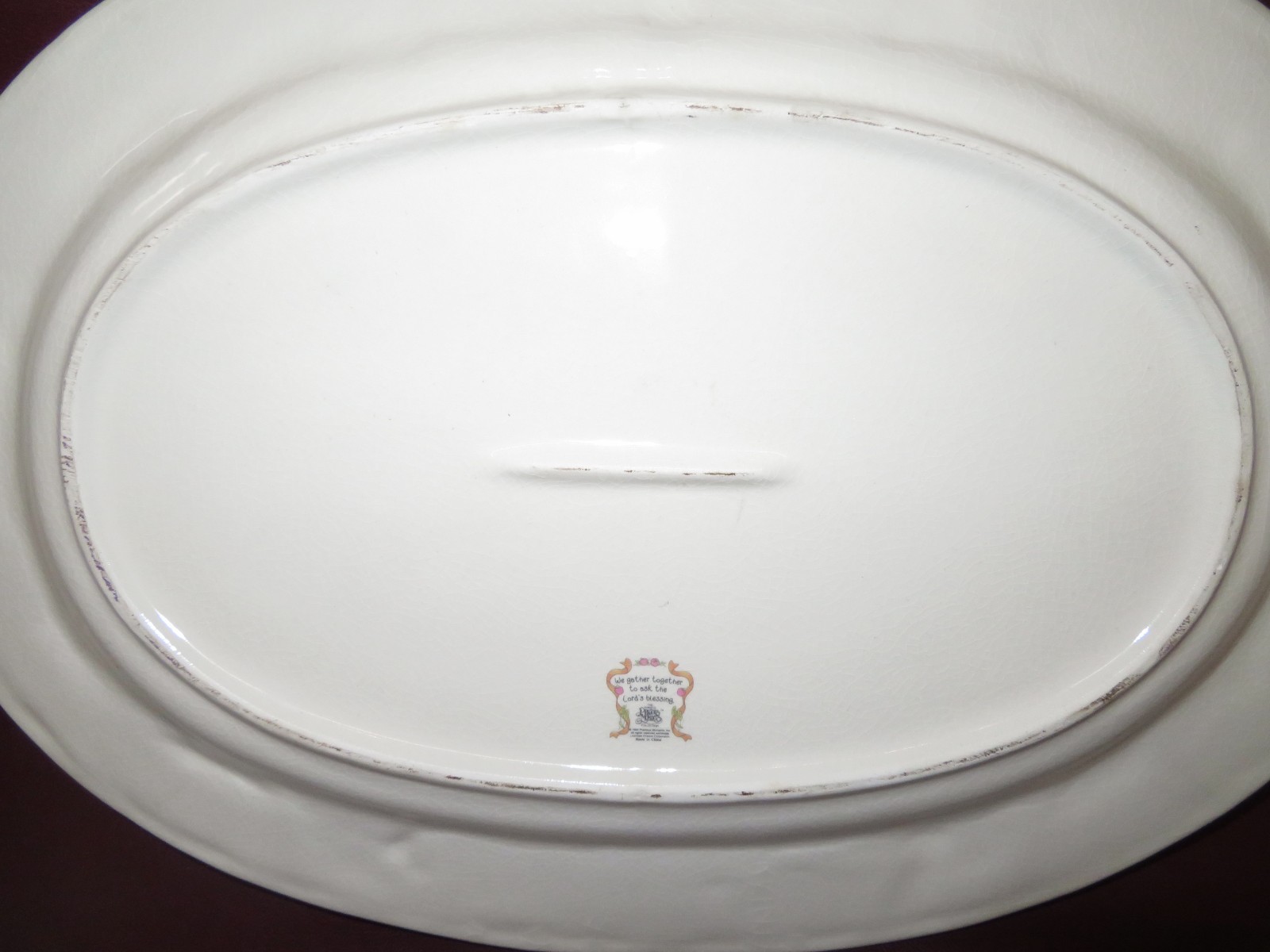 1994 18.5″ Enesco “Precious Moments” Ceramic Serving Platter – Lord’s Blessing