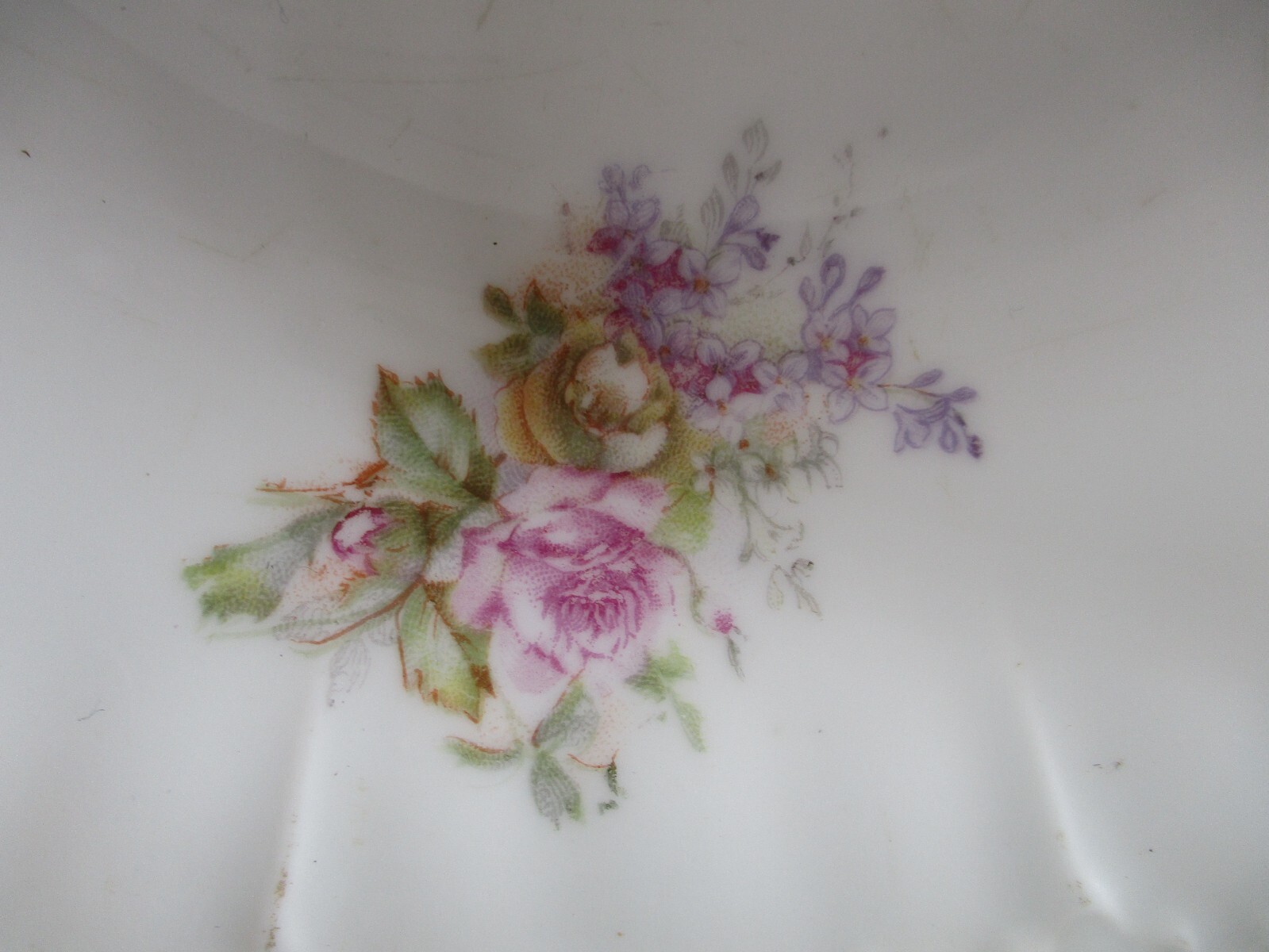Victorian Austrian Salad Plate Floral Gold Trim Ceramic 8″ Diameter Vintage