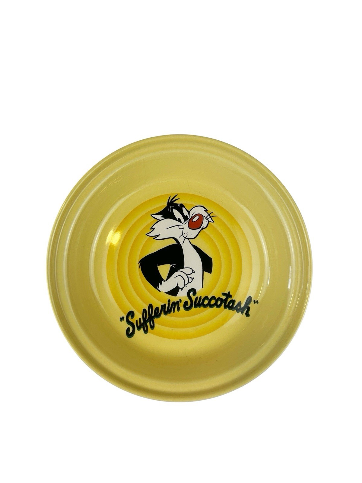 Fiesta Ware ‘Sufferin Succotash’ Sylvester The Cat Looney Tunes Pie Plate 1994