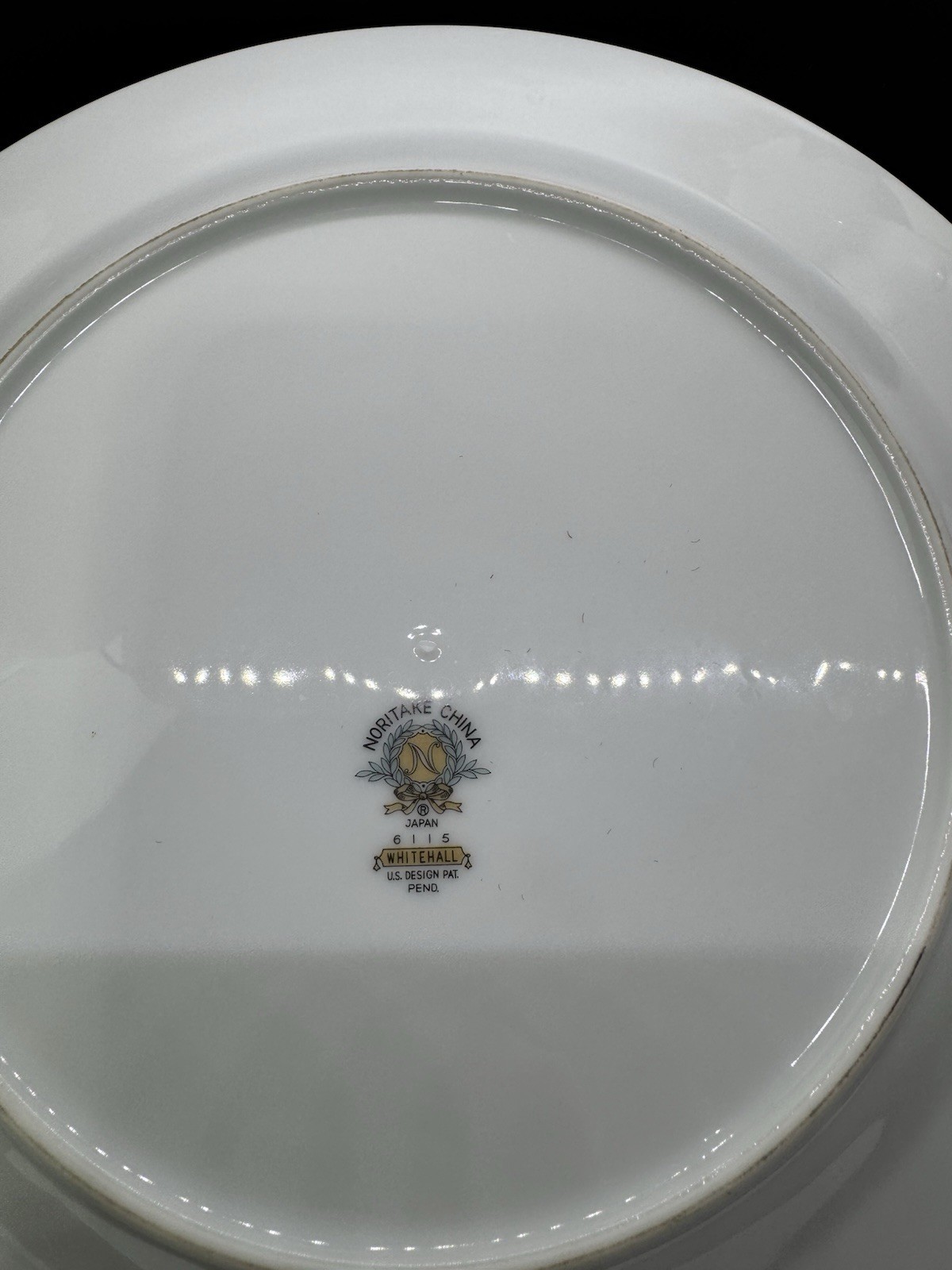 Vintage Noritake Whitehall 6115 Dinner Plates Platinum Trim