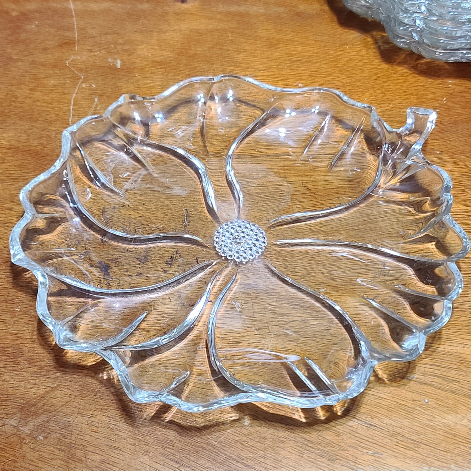 7 VTG 1950s Colony Garden Club Floral Mid-century 8″ Salad Snack Plates HTF EUC