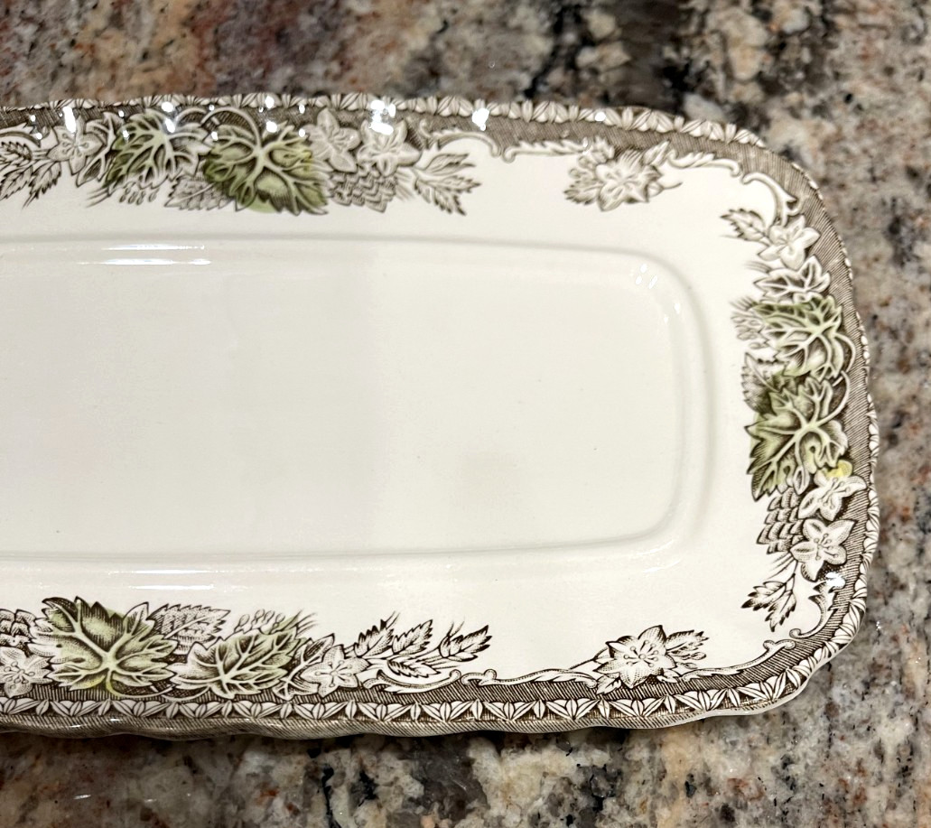 Johnson Brothers Friendly Village Butter Dish The Covered Bridge Vintage England