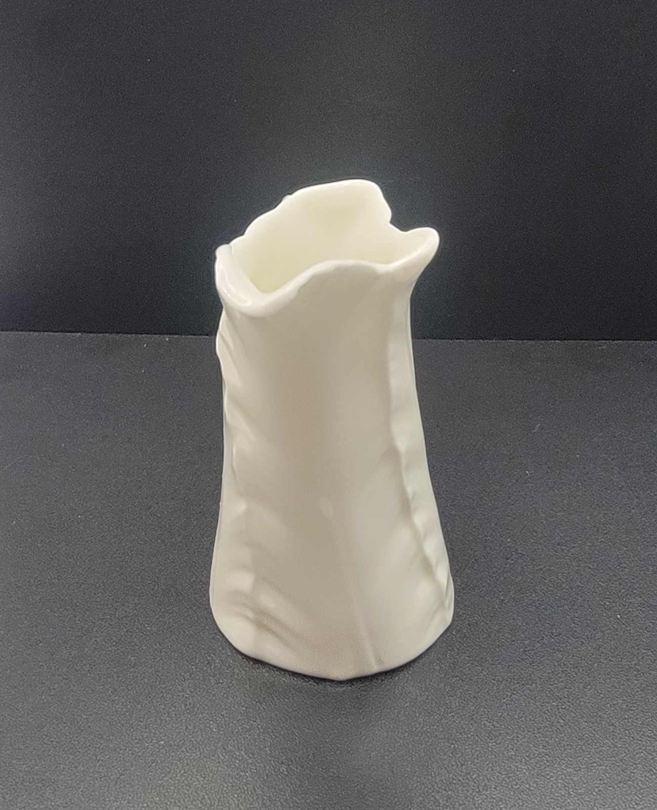 Royal Worcester Fern Leaves Pattern Bone China Vintage Asymmetrical Creamer