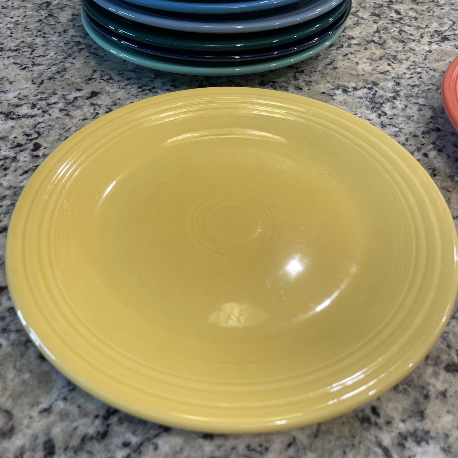(8) Classic Fiesta Ware 10.5″ Mixed Colors Dinner Plates USA