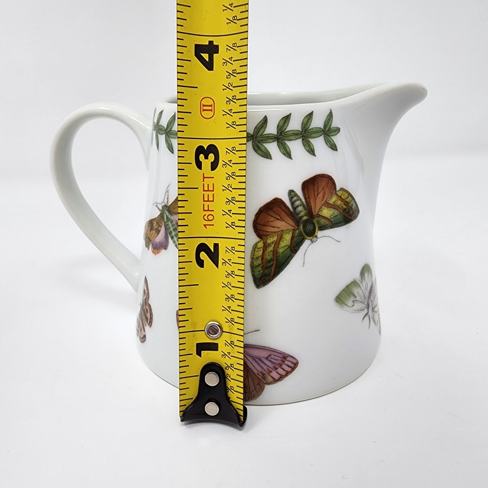 Portmeirion Studio Botanic Garden Butterflies Ceramic Creamer 9 Oz Discontinued