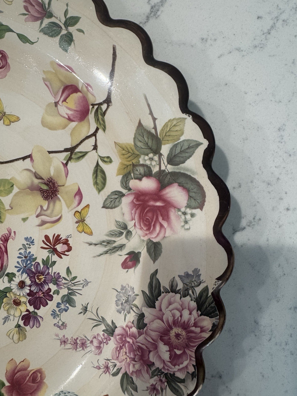 Mackenzie-Childs Chelsea Luster Dinner Plate.