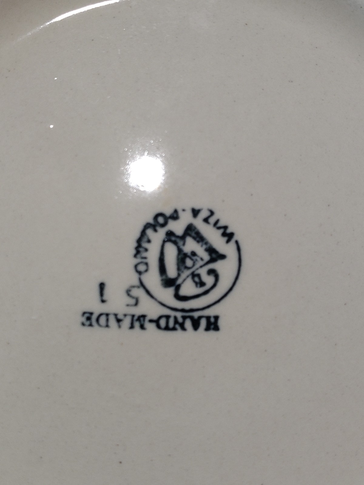 Manufatura Boleslawiec Polish Pottery Plate 7.25″ D Blue Red Green Salad/Dessert