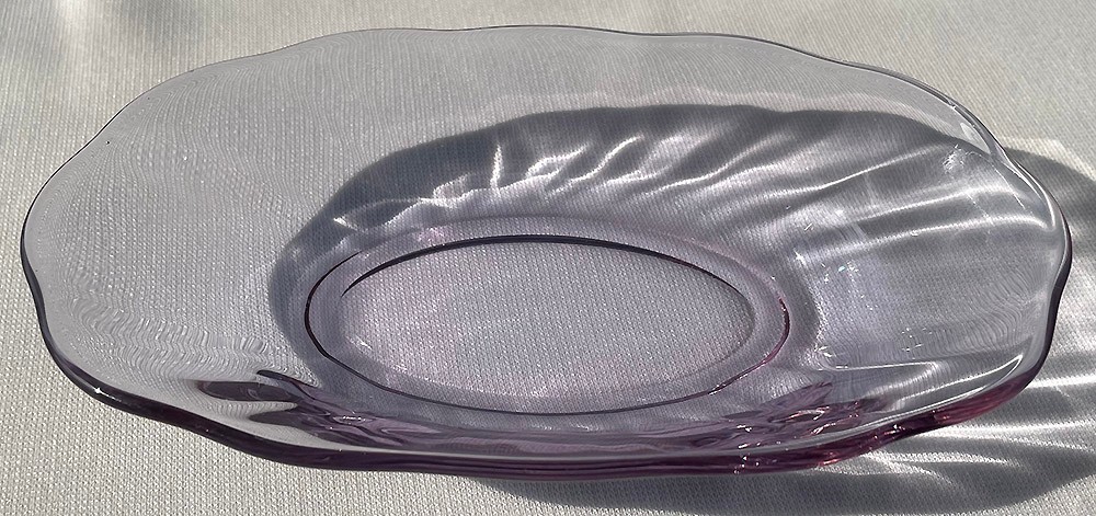 Fostoria LAFAYETTE olive dish in Wisteria