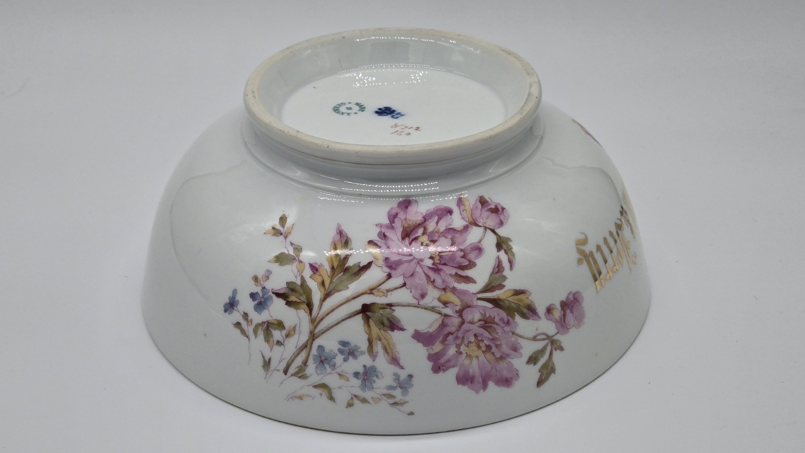 Antique Tom & Jerry Ironstone Punch Bowl C. Tielsch & Co. Germany ca. 1891-1905