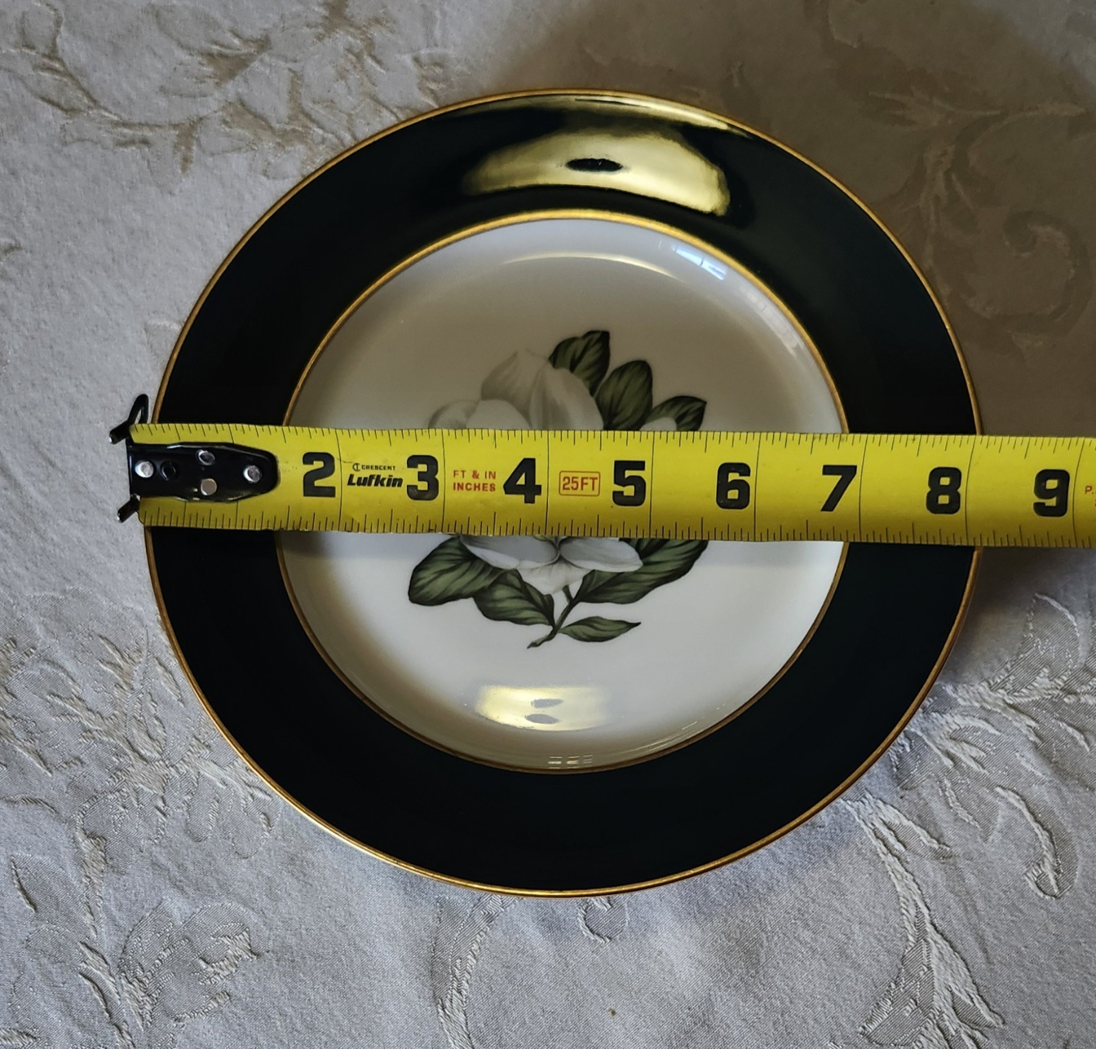 Arcadian Prestige Windsor Magnolia Salad Plates 8.25″ Made In Newark NY Set 4