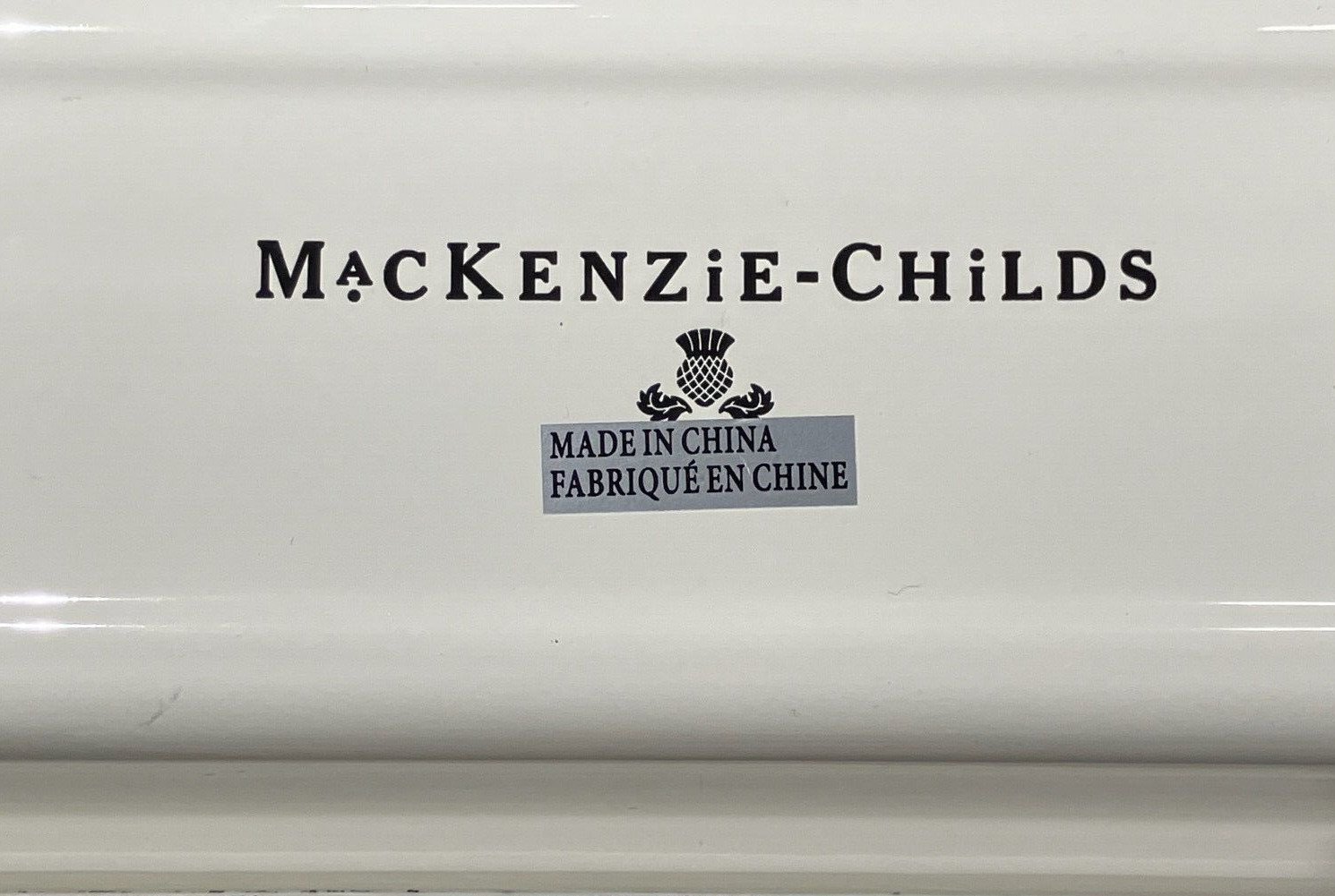 Mackenzie-Childs Courtly Check Baguette Dish