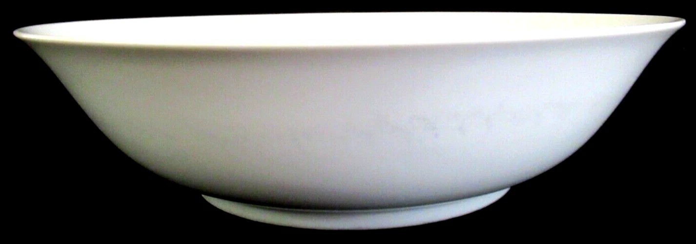 PORCELAIN “SOUP & SALAD / 9-in BOWL” (WHITE) ~ *** 9″ DIAMETER X 2.5″ DEEP ***