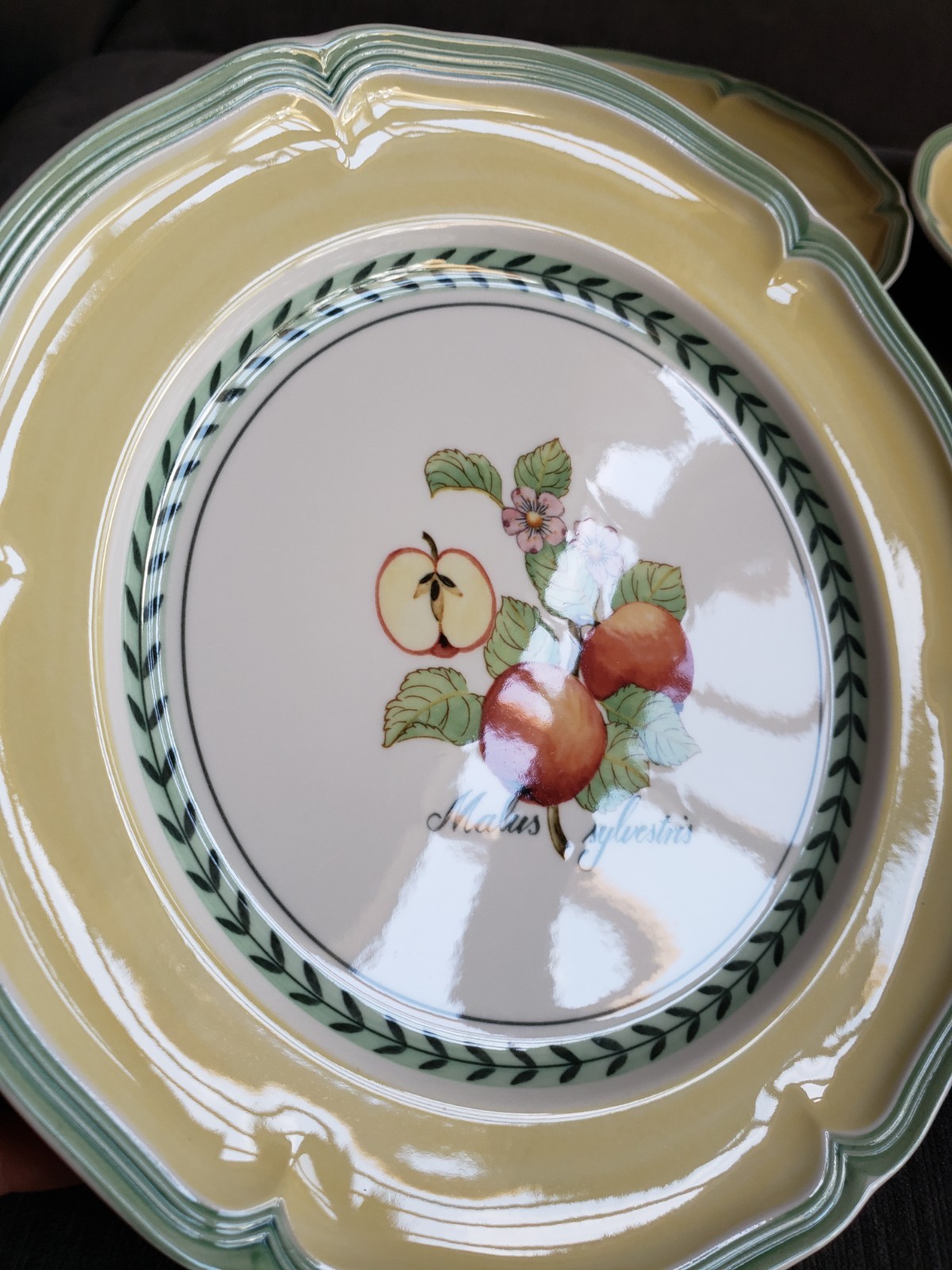 Set Of 4 Villeroy & Boch FRENCH GARDEN Valence Orange Dinner 10 3/8″ EXCELLENT!