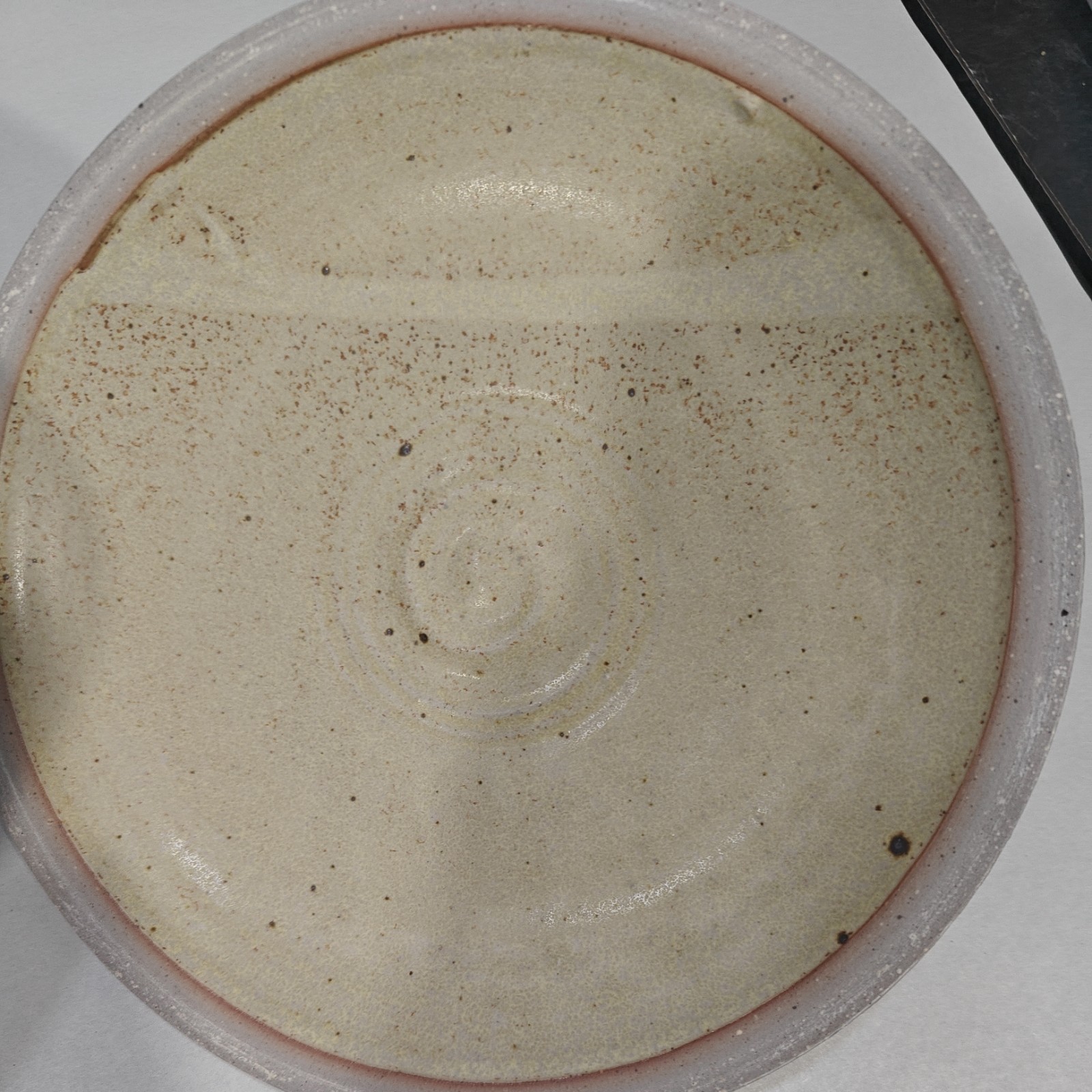 Vintage Style Pottery Stoneware Glazed Steamer Dish Lid Casserole Flower Design