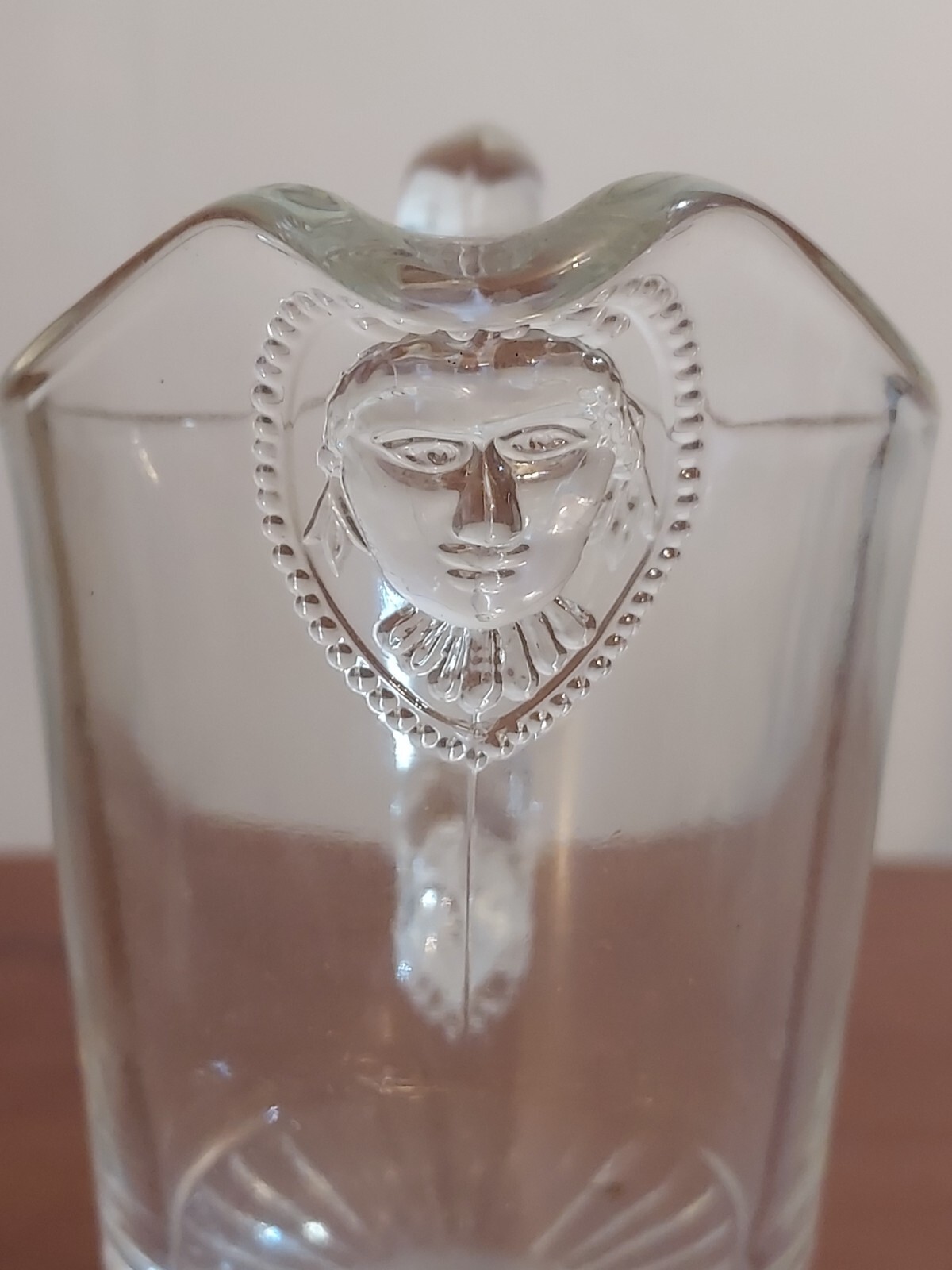 EAPG George Duncan THREE FACES Frosted Fates Graces Sisters Pedestal Ftd CREAMER