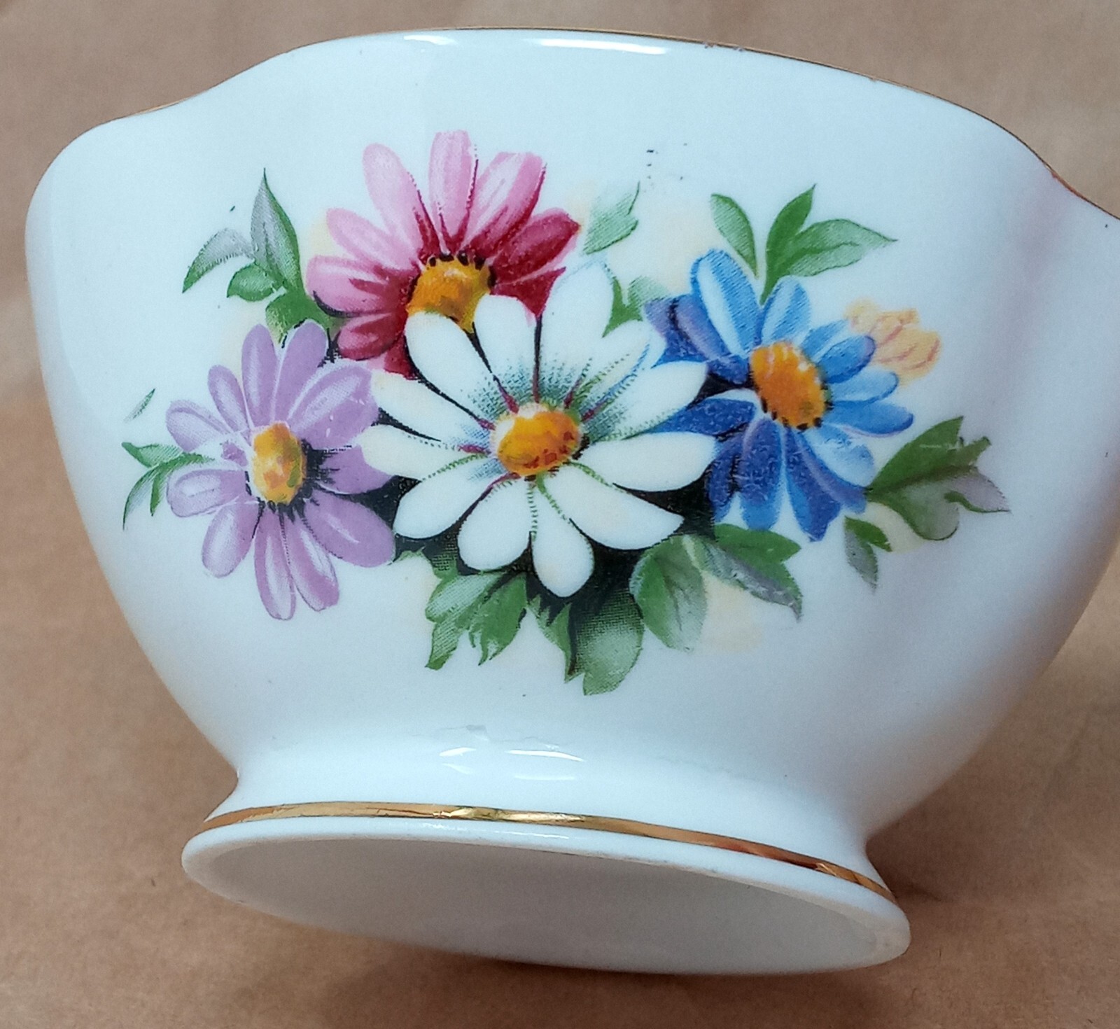 Crownford Creamer & Open Sugar Bowl set Fine Bone China England floral design