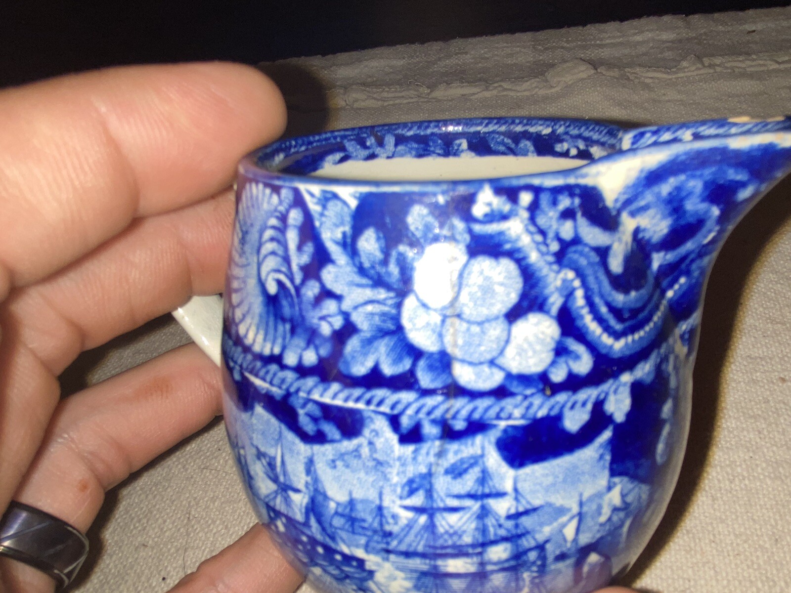 Historical Staffordshire Macdonough’s Victory Barrel From Creamer
