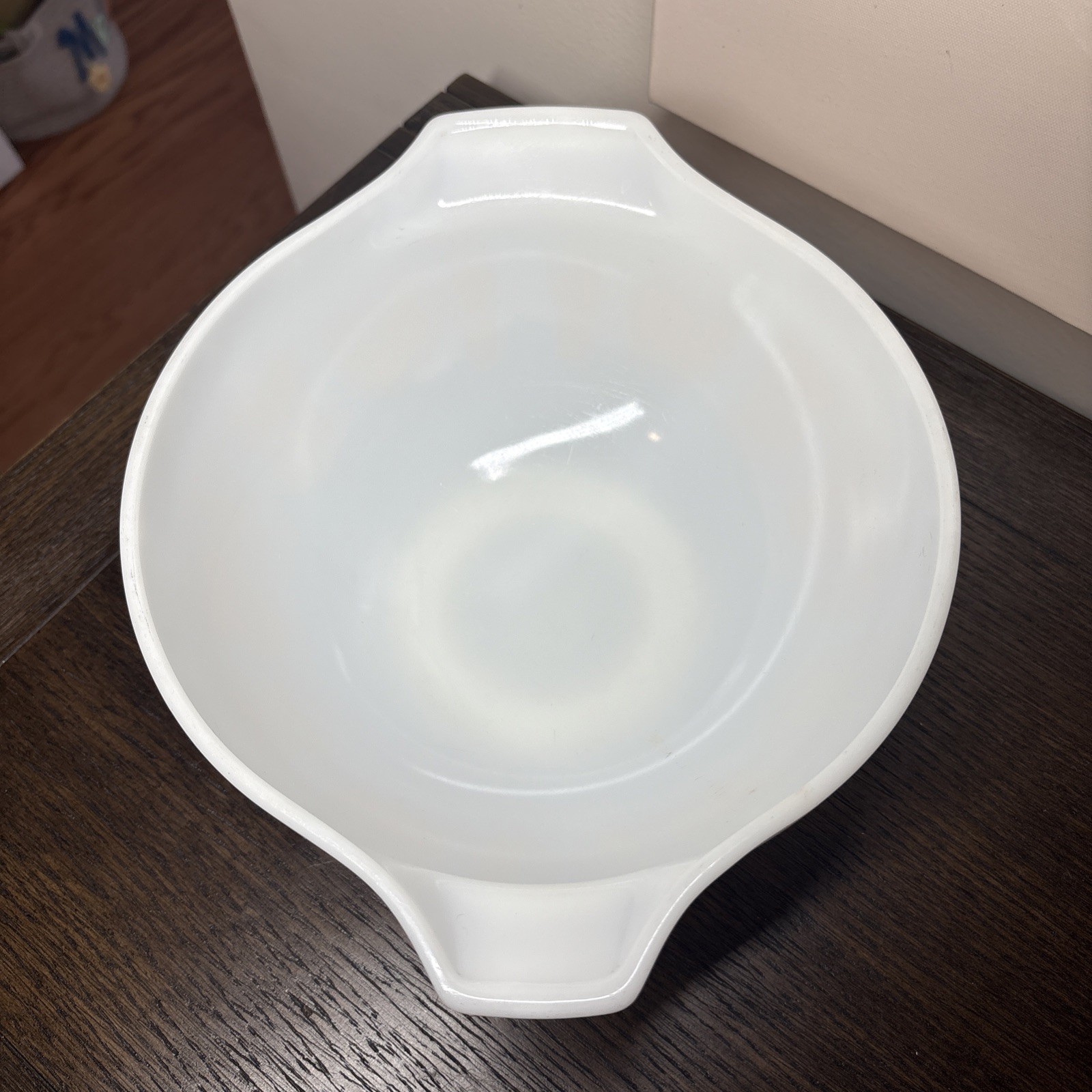 Vintage 1965 Pyrex 443 Pumpkin Orange Butterprint Amish Cinderella Bowl 2.5 QT