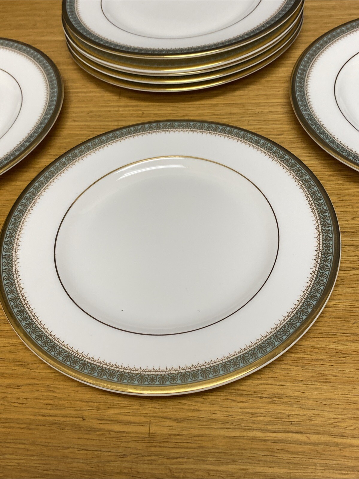 8 Royal Doulton England Clarendon 6 1/2” Bread Plates
